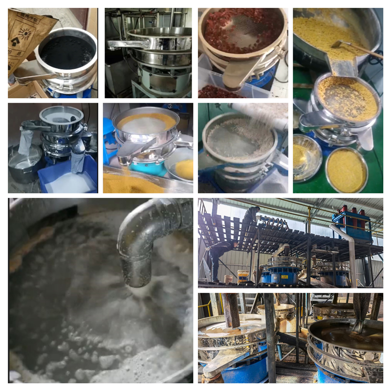 圓形振動篩適用行業(yè)：食品，陶瓷，醫(yī)藥，冶金，化工等行業(yè)。