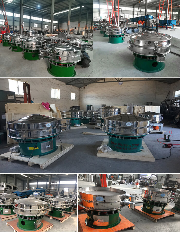 展示廳展示旋振篩，批量展示不銹鋼振動(dòng)篩，包裝氣體保護(hù)振動(dòng)篩，批量展示碳鋼旋振篩